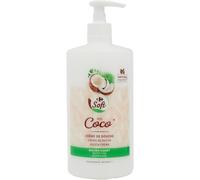 CARREFOUR SOFT - Crème Douche Nourrissante Douceur Coco, Hydratation et Protection, Flacon 750 mL - Lot De 4