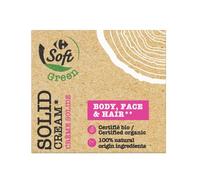 CARREFOUR SOFT - Crème Hydratante Multi-usages pour Corps, Visage et Cheveux, Texture Douce (Boîte 50g) - Le Lot De 3