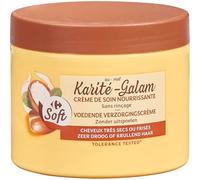 CARREFOUR SOFT - Crème Sans Rinçage Nourrissante, Hydratation Intense et Douceur (Pot 300mL) - Le Lot De 4