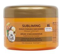 CARREFOUR SOFT - Soin Réparateur pour Cheveux Secs et Abîmés, Nourrit à l’Huile d’Argan et Macadamia (300 ml) - lot de 4 - Vendu par Lot