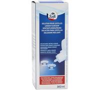 CARREFOUR SOFT Solution Nettoyante pour Lentilles Souples 360 ml - Décontamination, Nettoyage et Hydratation avec Acide Hyaluronique - Flacon 1 unité - Lot de 3