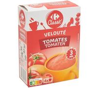CARREFOUR - Soupe Tomate Express, Saveur Intense et Texture Onctueuse (4 sachets x 20g) - Le Lot De 4