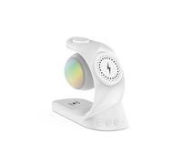 Carregador Sem Fio Magnético de Alto-Falante Bluetooth 5 em 1 15 W Carga RÃ¡pida para RelÃ³gio, Fone Ouvido Celular Universal