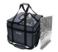 CarreGas Grand sac de livraison de nourriture chaude isotherme de qualité supérieure 53 x 30 x 28 cm pour aliments froids et chauds, pizzas, restaurants, sac de livraison Uber Eats, pique-nique, sac