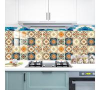 Carrelage Adhésif 3D 10 x 10 cm Autocollants Jaunes pour Carrelage de Cuisine Salle de Bain Crédence de Cuisine Autocollant 3D pour Escalier (10 Pièces)