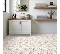 Carrelage Adhésif Escaliers 30X30CM Terrasse Colorée Credence Adhesive pour Cuisine Brique,Stickers Muraux Salle de Bains Adhesif Mural avec Motifs de Carrelage Dalle Pvc