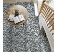 Carrelage Adhésif Escaliers 30X30CM Terrazzo Bleu, Jaune, Blanc Credence Adhesive pour Cuisine Brique,Stickers Muraux Salle de Bains Adhesif Mural avec Motifs de Carrelage Dalle Pvc