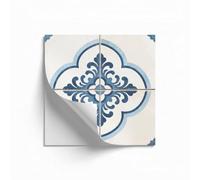 Carrelage Adhesif Mural Cuisine 30X30 Modèle Bleu Du Ciel Imperméable