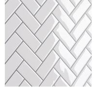 Carrelage Adhesif Mural Cuisine Effet Marbre Blanc Credence Adhesive Deco Salle de Bain Autocollant 4 Piè CROISILLON POUR CARRELAGE