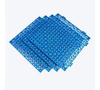 Carrelage Clipsable Antidérapants Incassable dalle Sol Emboîtable avec Drainage Tapis Douche Extérieur Cuisine et Balcon(Blue,8pieces)