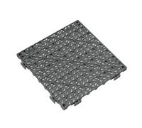 Carrelage Clipsable Antidérapants Résistant l'abrasion Carreaux Terrasse Dalle Sol Emboîtable avec Drainage salle Bains Du Hall d'entrée(Gray,14 pieces)