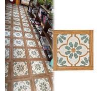 Carrelage de douche autocollant en PVC imperméable et rétro for salle de bain, salon, maison, bureau, antidérapant et forte adhérence.(Pack of 100)