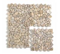 Carrelage de mosaïque (Boite de 1m²)- Plaque mosaïque mur et sol en marbre naturel coloris rose - 30 x 30 cm