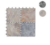 Carrelage en pierre naturelle - HWC-E18 - dalle - balcon/terasse - granit multicolore
