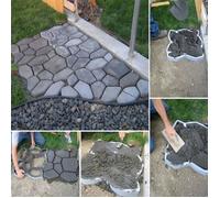 Carrelage,Machine de fabrication de chemin en béton réutilisable,moule,pavé de tremplin,pour pelouse,Patio,jardin,cour,brique