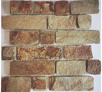 Carrelage mosaïque ardoise pierre naturelle marron rouille pour mur, salle de bain, douche, cuisine, carrelage revêtement de comptoir, revêtement de baignoire, tapis de mosaïque