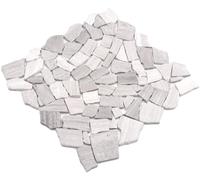 Carrelage mosaïque marbre pierre naturelle cassée Ciot gris à rayures pour sol, mur, salle de bain, toilettes, cuisine, revêtement de salle de bain, tapis de mosaïque