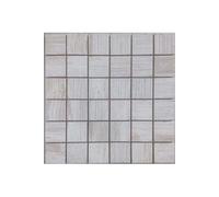 Carrelage mosaïque Mosaicos Forest Bois Blanc 29x29 cm Boite de 8 plaques