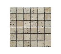 Carrelage mosaïque Mosaicos Travertino Beige 30x30 cm Boite de 8 plaques