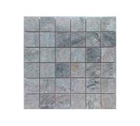 Carrelage mosaïque Mosaicos Volcan Gris 29x29 cm Boite de 8 plaques