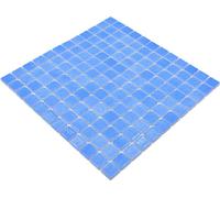 Carrelage mosaïque pour piscine - Bleu - Collé PUR