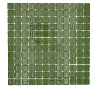 Carrelage mosaïque pour piscine - Vert olive - Vert mousse - Mur - Sol - Cuisine - Salle de bain - Douche