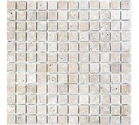 Carrelage mosaïque travertin pierre naturelle noyer Noce Antique pour mur, salle de bain, WC, douche, cuisine, miroir de comptoir, revêtement de baignoire de salle de bain, tapis de mosaïque