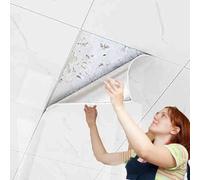 Carrelage mural autocollant, Dalles de plafond autocollantes imperméables multicolores, lot de 5/10/15/20 pièces, 30 x 60 cm(A,5 pcs)