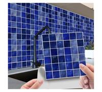 Carrelage Sol, Mosaïque PVC et Stickers Muraux Multicolore Pack de 20 Tailles Multiples(Cry016,20pcs10x10cm)