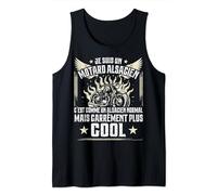 Carrément Plus Cool Alsacien Moto Cadeau Alsacien Motard Débardeur
