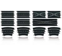 Carrera Evolution - 20026956 - EV Kit d'extension (4 Droites, 2 changements de Voies, 2 chicanes, 4 Courbes 2/30°)