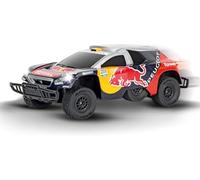 Carrera - 370162106X RC Peugeot 08 DKR 16 - Red Bull I Voiture télécommandée I Véhicule tout-terrain I 2,4 GHz I Châssis tout suspendu I Jouet pour enfants à partir de 14 ans et adultes