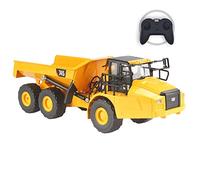 Carrera RC Camion articulated Cat 1:24 Modèle réduit RC débutant Véhicule de chantier