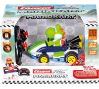 Carrera 370320002 Mario Kart Race Kart RC-voertuig, raceauto, 2,4 GHz, Yoshi, of