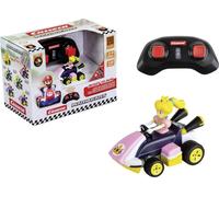 Carrera RC Mario Kart Mini RC Peach pour Enfants et Adultes, garçons et Filles, Licence Originale Unique, Plaisir de Conduite instantané avec prêt à Courir, expérience Mario Kart Authentique, Rose