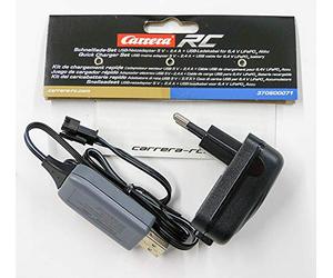 Carrera - 370600071 - Set de Charge Rapide - 5V 2,4A Adaptor USB GS+ Cable USB pour Batterie 6,4V LifePo4