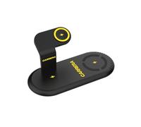 CARRERA Chargeur magnétique sans fil 3 en 1 CWC-233, charge rapide de 15 W pour téléphone, 5 W par casque, 2,5 W par montre, câble de type C inclus, compatible avec plusieurs appareils