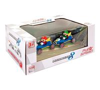 Carrera Coffret Double 2 Voitures à Friction Mario + Luigi