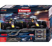 Carrera Digital 132 / Formula 1 Race of The Champions/Red Bull Racing RB20 M. Verstappen vs. S. Pérez / 7,3 m Racetrack/Wireless 2.0 / Up to 6 Drivers/Scale 1:32 Formula 1 Racetrack Set