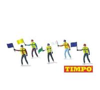 Carrera Evolution Commissari De Chemin Avec Drapeaux Figurine Slot Voiture