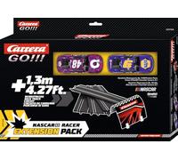 Carrera GO!!! Pack d'extension de Piste - NASCAR Racer, 1,3 m, 4 Sections Droites et Section Tunnel