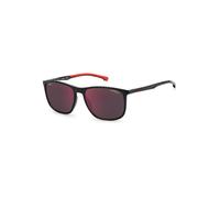 Carrera, Homme, Accessoires, Noir, Taille: 57 MM Lunettes de soleil en résine noire avec verre rouge