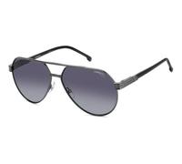 Carrera Homme CARRERA 1067/S KJ1/WJ Lunettes de soleil Métal Fusil Gris Pilote Polarisé Ombré