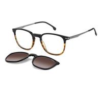 Carrera Homme Carrera CA 332/CS WR7/LA Lunettes de soleil Acétate Noir / La Havane Marron Carré Polarisé Clip-on