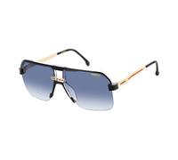 Carrera Homme Carrera CARRERA 1066/S 7C5/08 Lunettes de soleil Plastique Noir Bleu Carré Normale Ombré