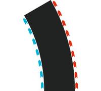 Carrera Kit d'extension Hybrid Curves Grand rayon 30° – 4 pièces d'angle (2 droites, 2 gauches)