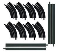 Carrera l'extension Go-piste mis en plastique noir / brun Bruin G