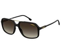 Carrera Lunettes de soleil CAR-229S-R60-60-HA Noir Monture carrée Verres miroités 59/16/145 Unisexe