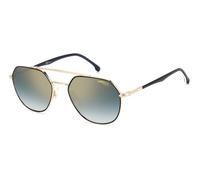 Carrera-Sport Lunettes de soleil 303/S 2M2 Métal Géométrique Noir et or