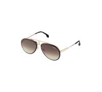 Carrera Lunettes de soleil or / noir, Taille 58